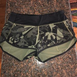 Camo lululemon shorts